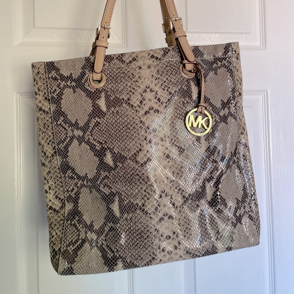 Michael Kors Snakeskin Tote Bag